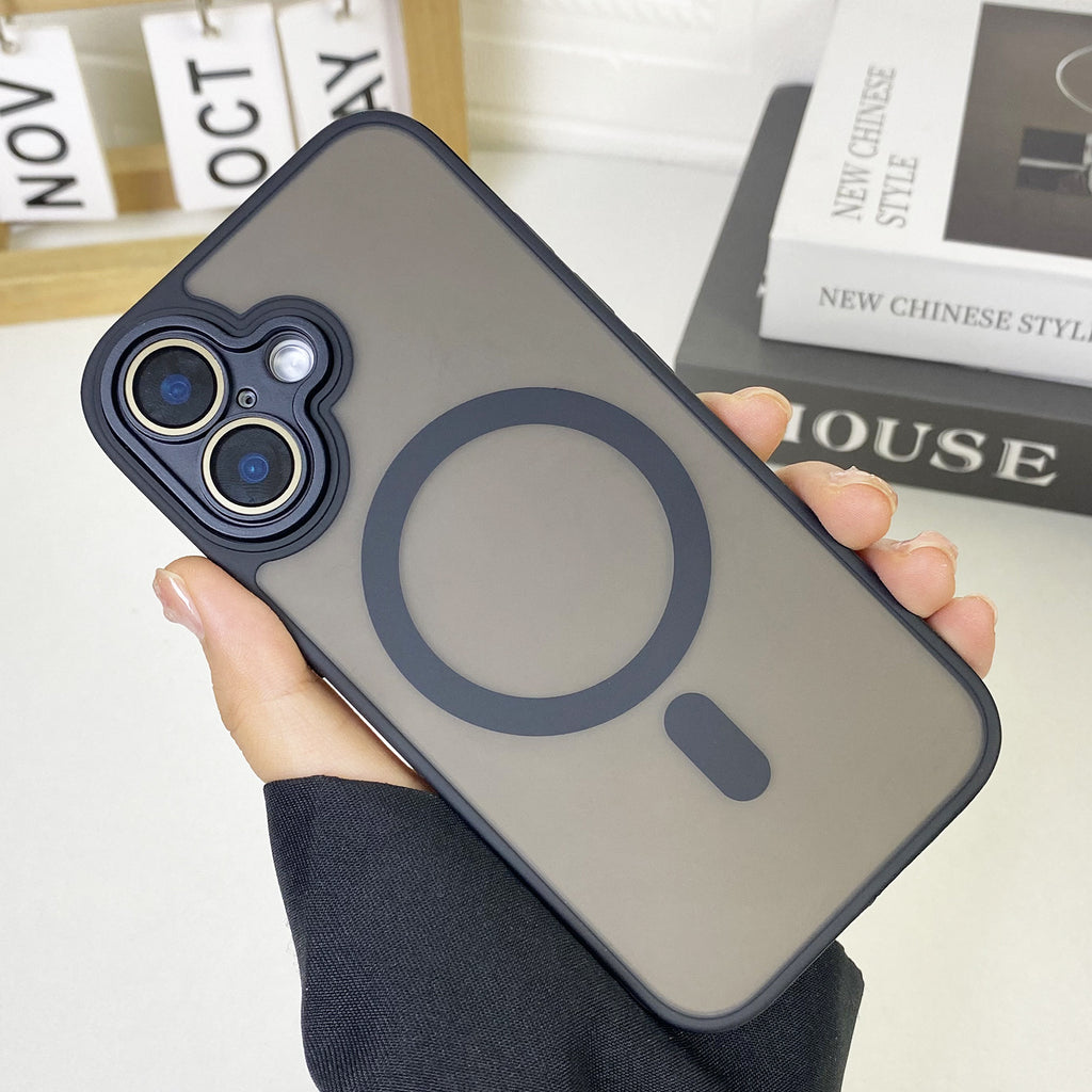 JD Magnetic Matte Phone Case Tout inclus résistant à la chute
