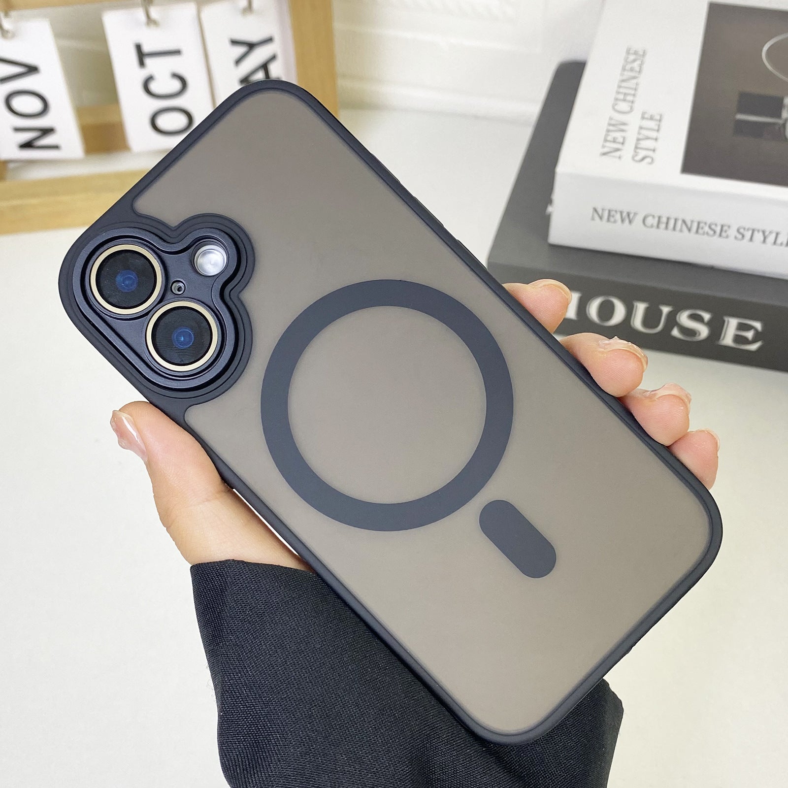 JD Magnetic Matte Phone Case Tout inclus résistant à la chute