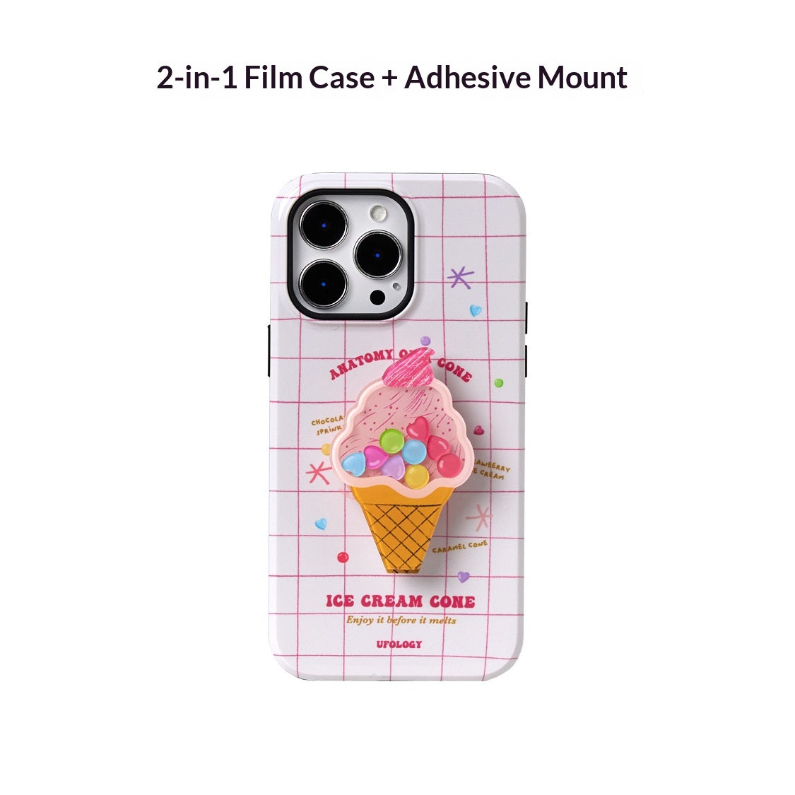 Cas de téléphone de crème glacée d'été