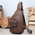 Sac transversal vintage de grande capacité pour hommes