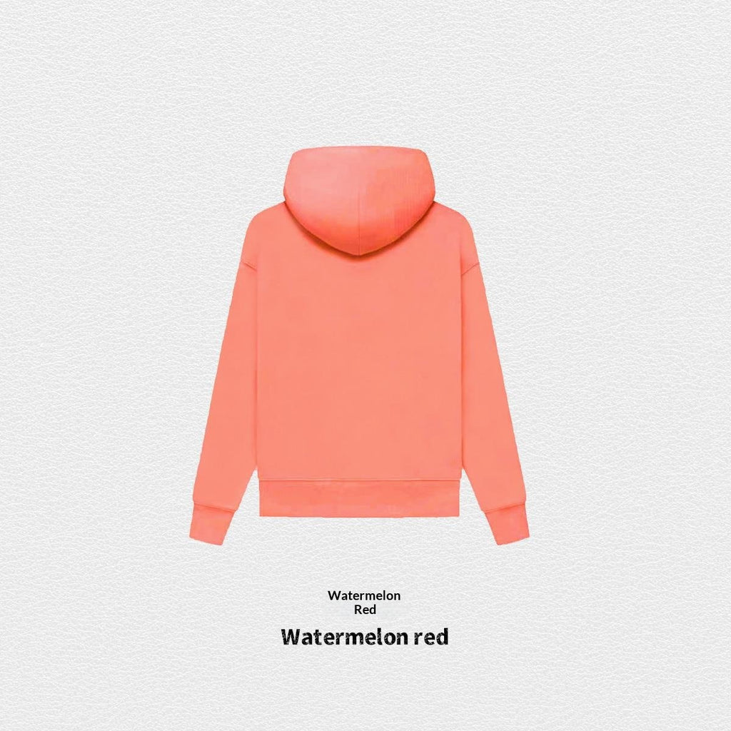 Hoodie d'automne de couleur solide doublée de polaire