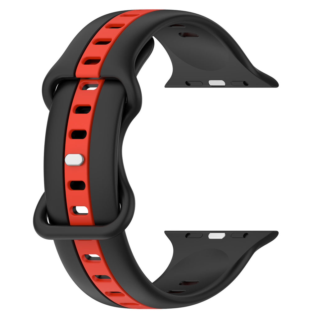 Deux tons rayures de bracelet Contraste Color Sports