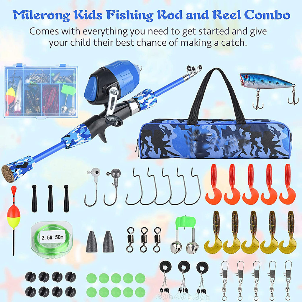 Ensemble d'équipements de pêche extérieure pour enfants et adolescents
