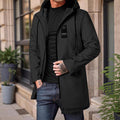 Mi-longueur Homme Hooted Casual Workwear Shell Jacket Windproof Jacket