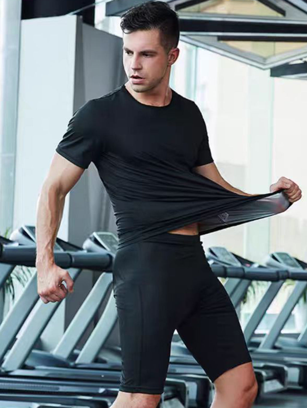 Chemise Sauna pour hommes T-shirt Sweat à la chaleur T-shirt Sweat Sauna pour hommes
