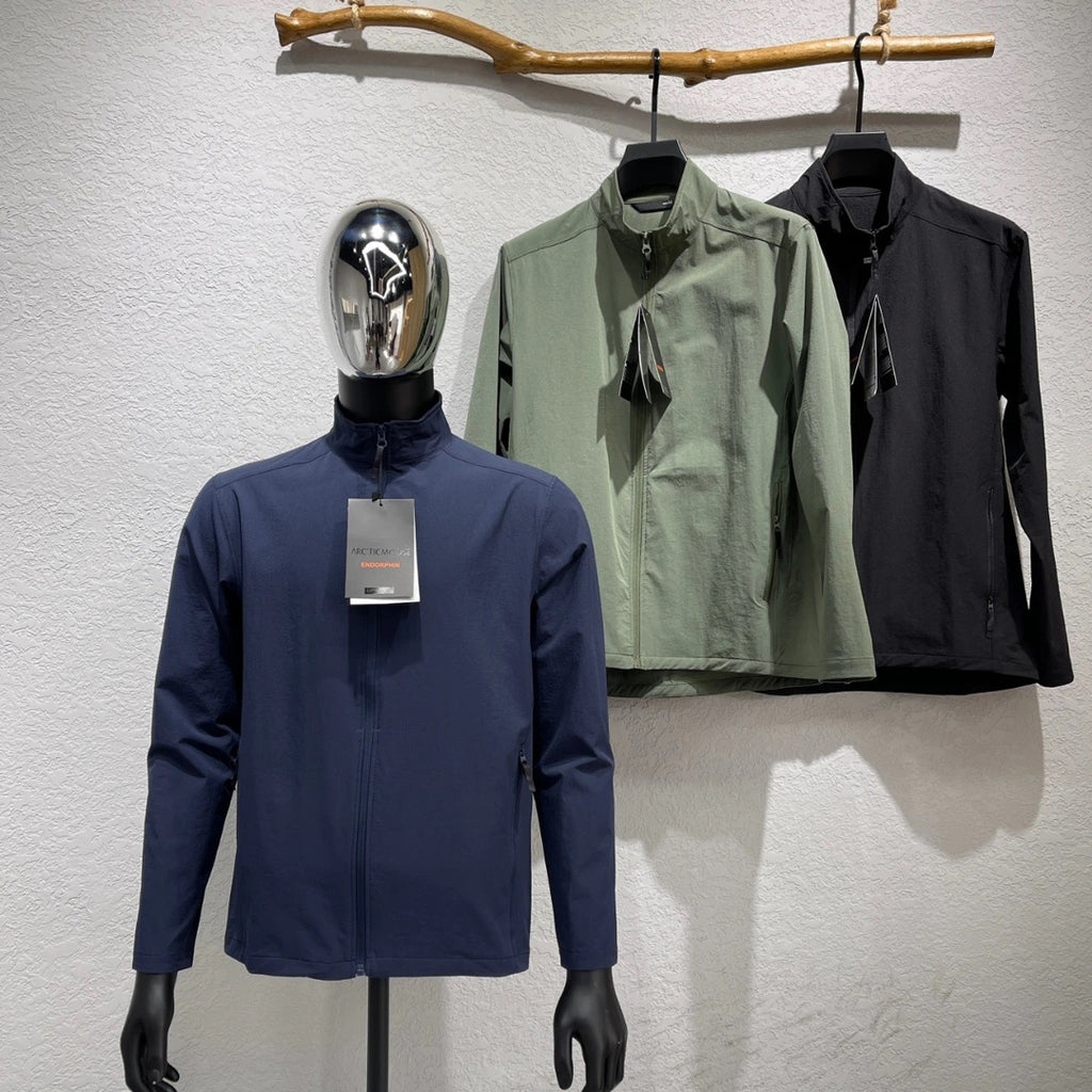 Veste de collier extensible léger pour hommes