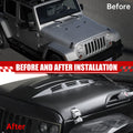 Le capot de remplacement de style Avenger compatible avec J Eep Wrangler JK JKU 2007-2018