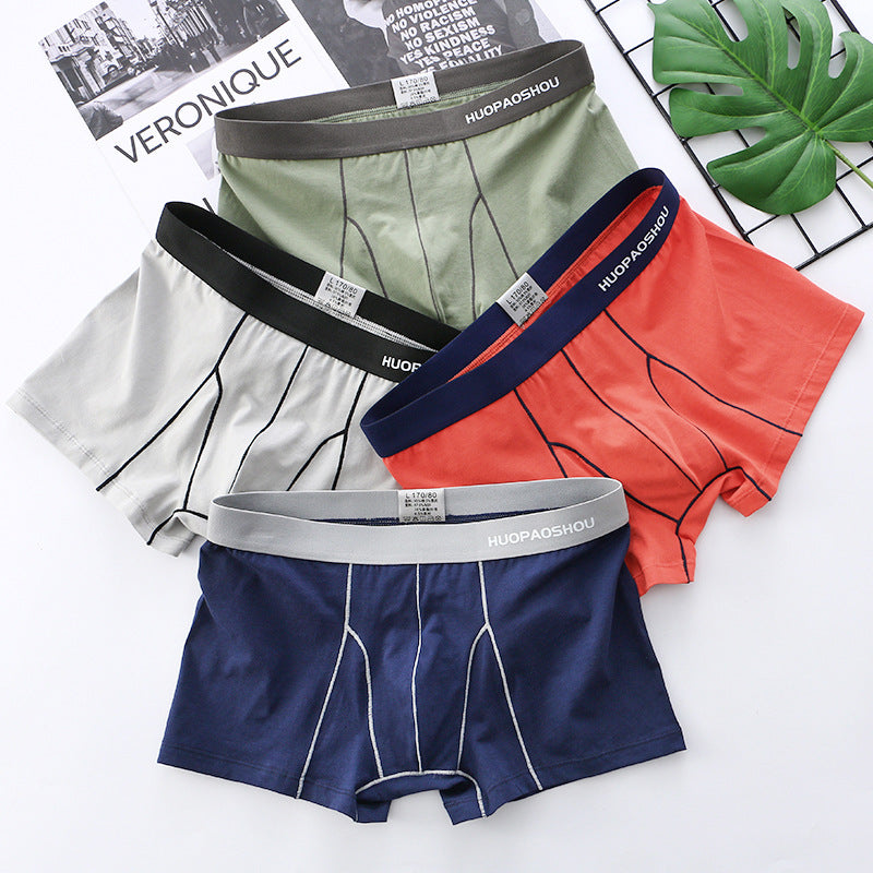 Men's Boxer Briefs Weekday Underwear Solid Color Simple Trendy Breathable Multi-Panel