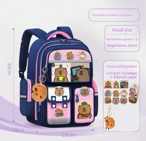 Sac à dos Capybara pour les élèves de l'école primaire Sac à dos de l'école légère
