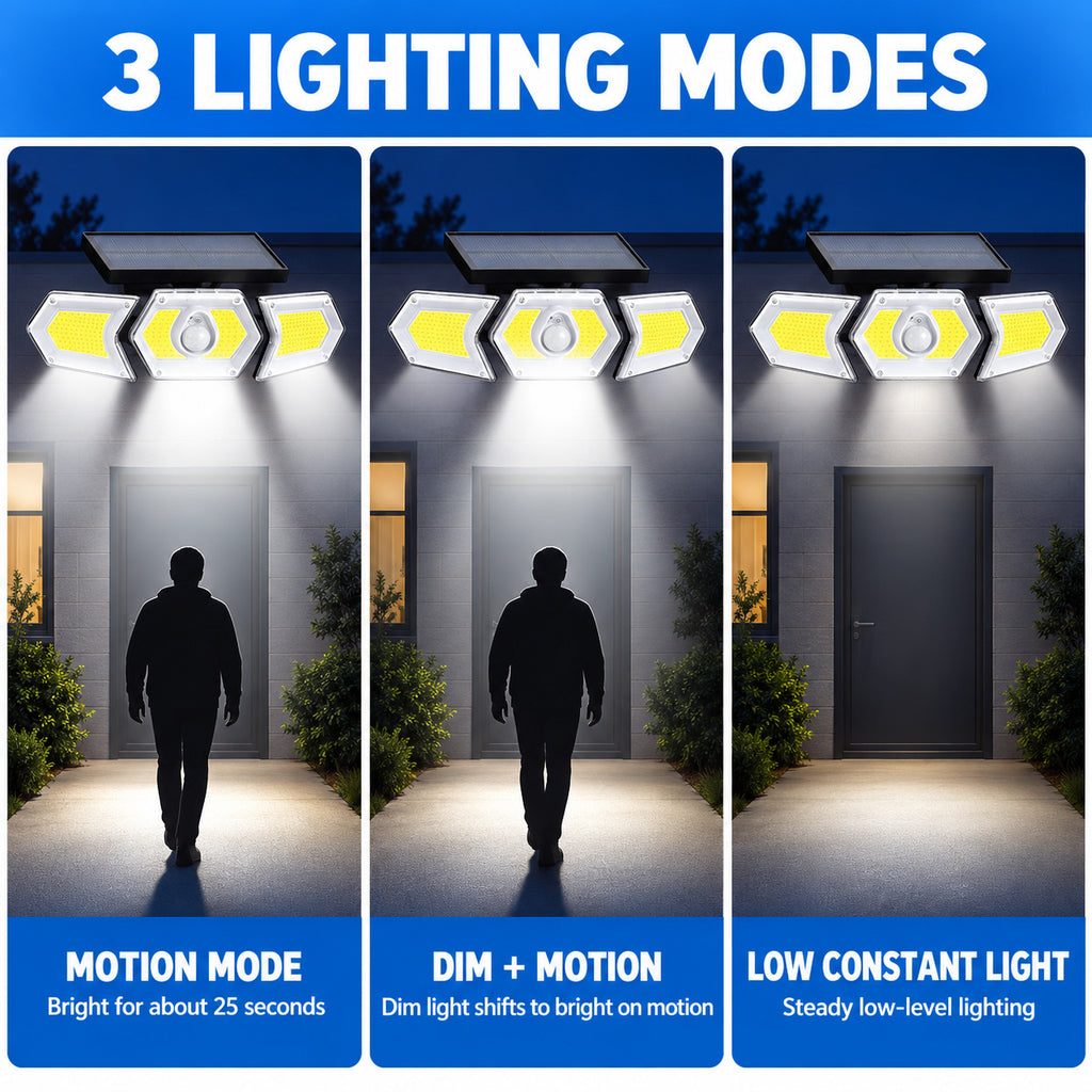 Capteur de mouvement rechargeable solaire COB LED lampe de travail 1200mAh pour auto W774B Batterie