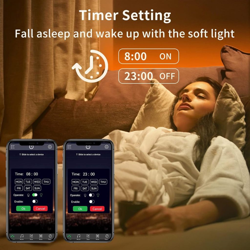 Luminaires LED à distance pour l'éclairage des chambres à coucher