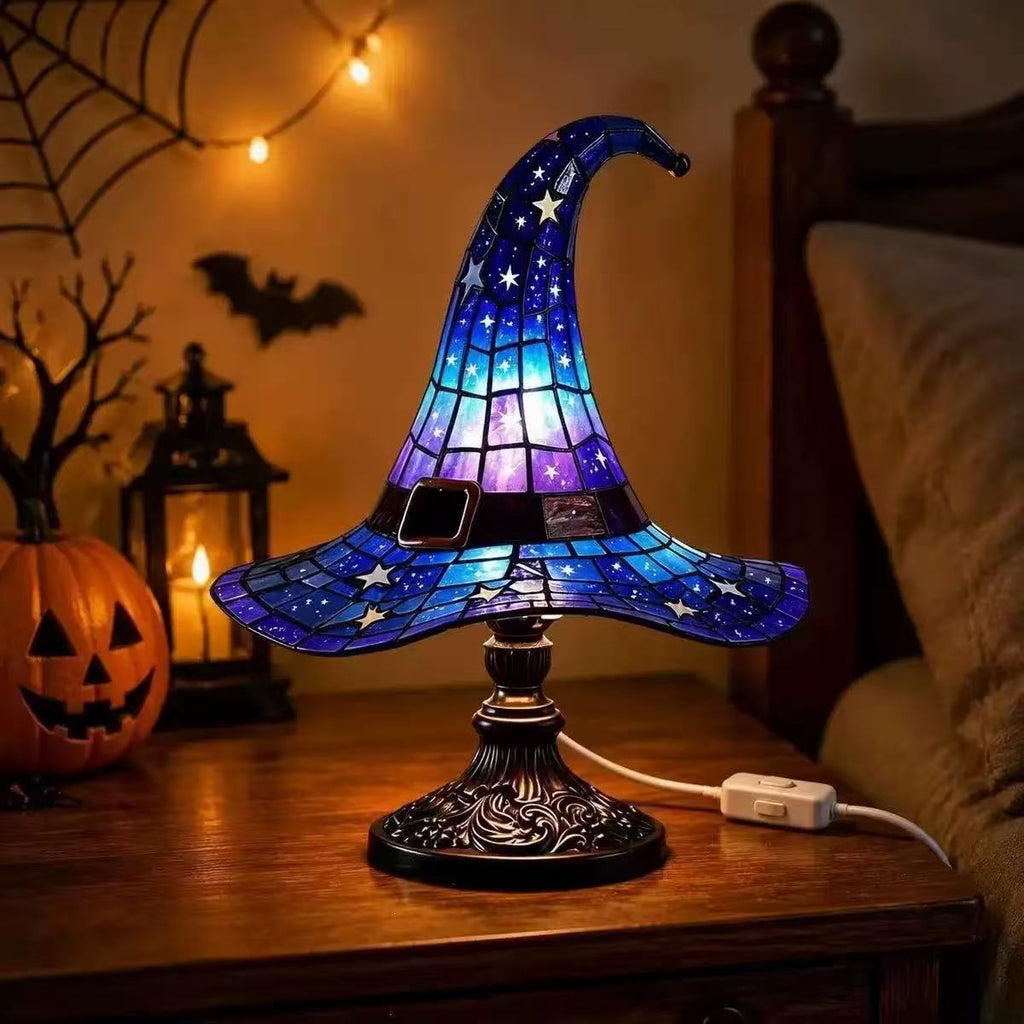 Lampe de nuit en résine d'Halloween - Lampe de table pour éclairage ambiant