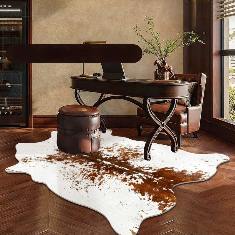 Motif de peau animale Soft Living Room Non Slip Rug