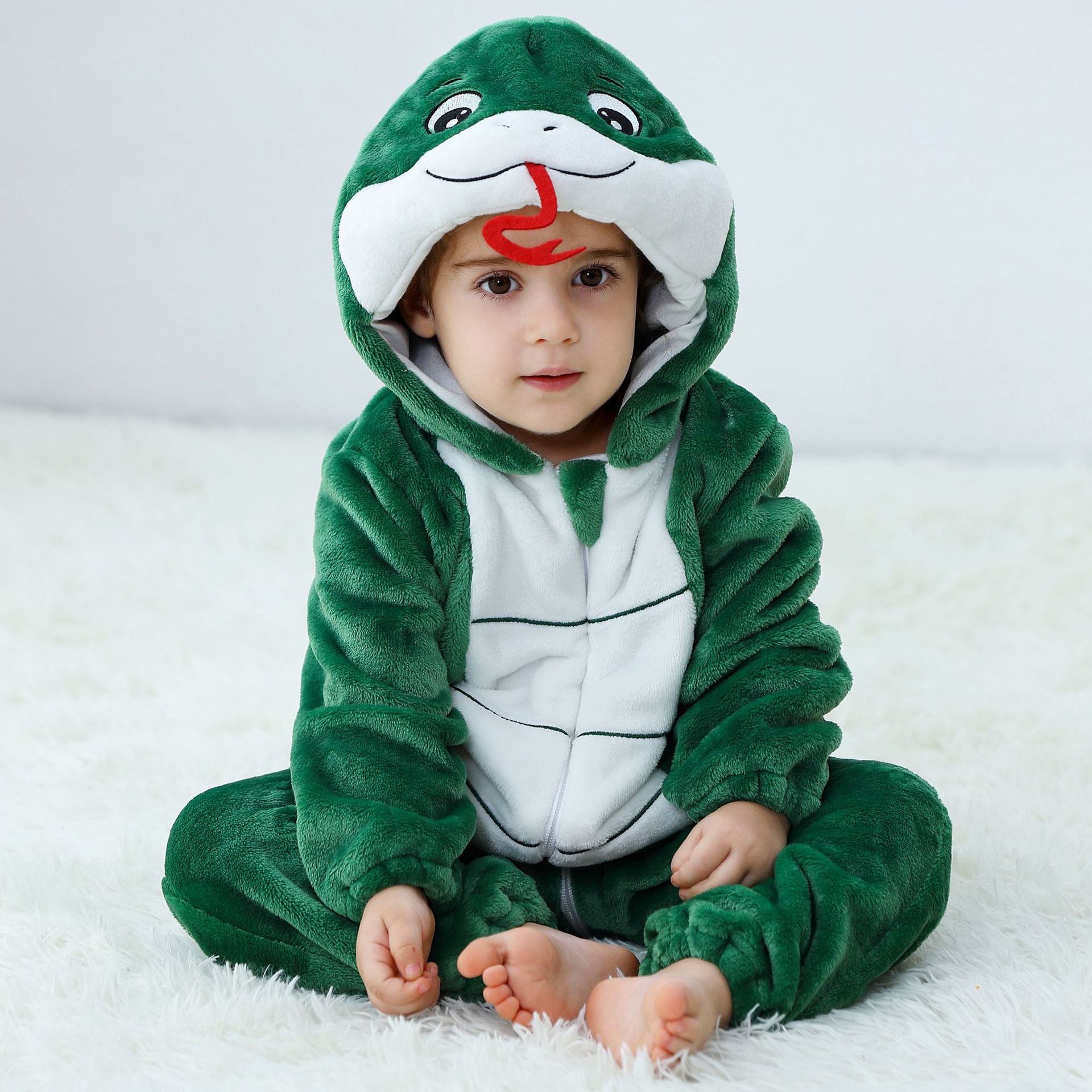 Flannel animal onesie pour les enfants