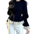 Arrivée Femmes Black Patchwork Tissage en maille