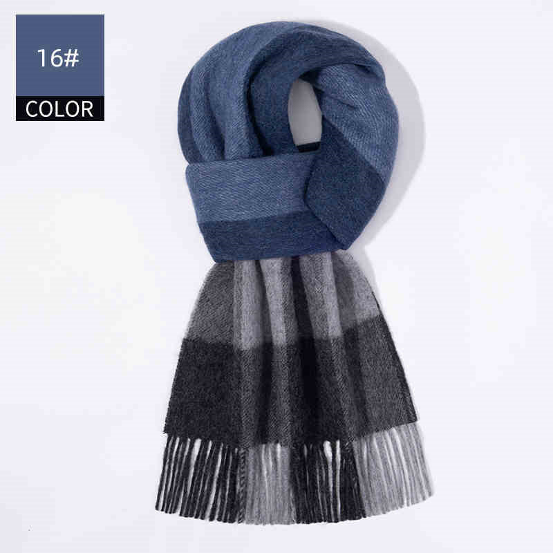 Écharpe de cachemire pour hommes d'hiver