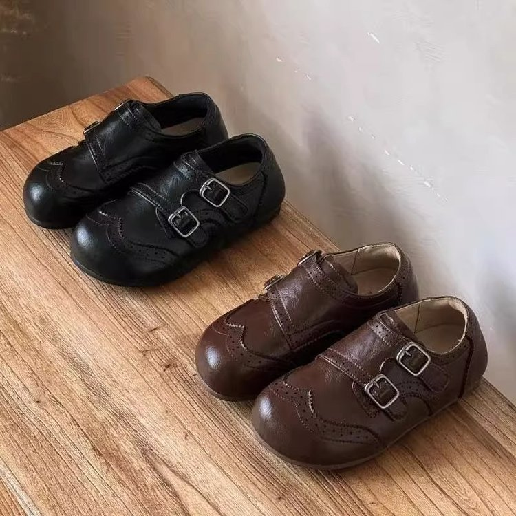 Mocassins en cuir pour enfants de printemps