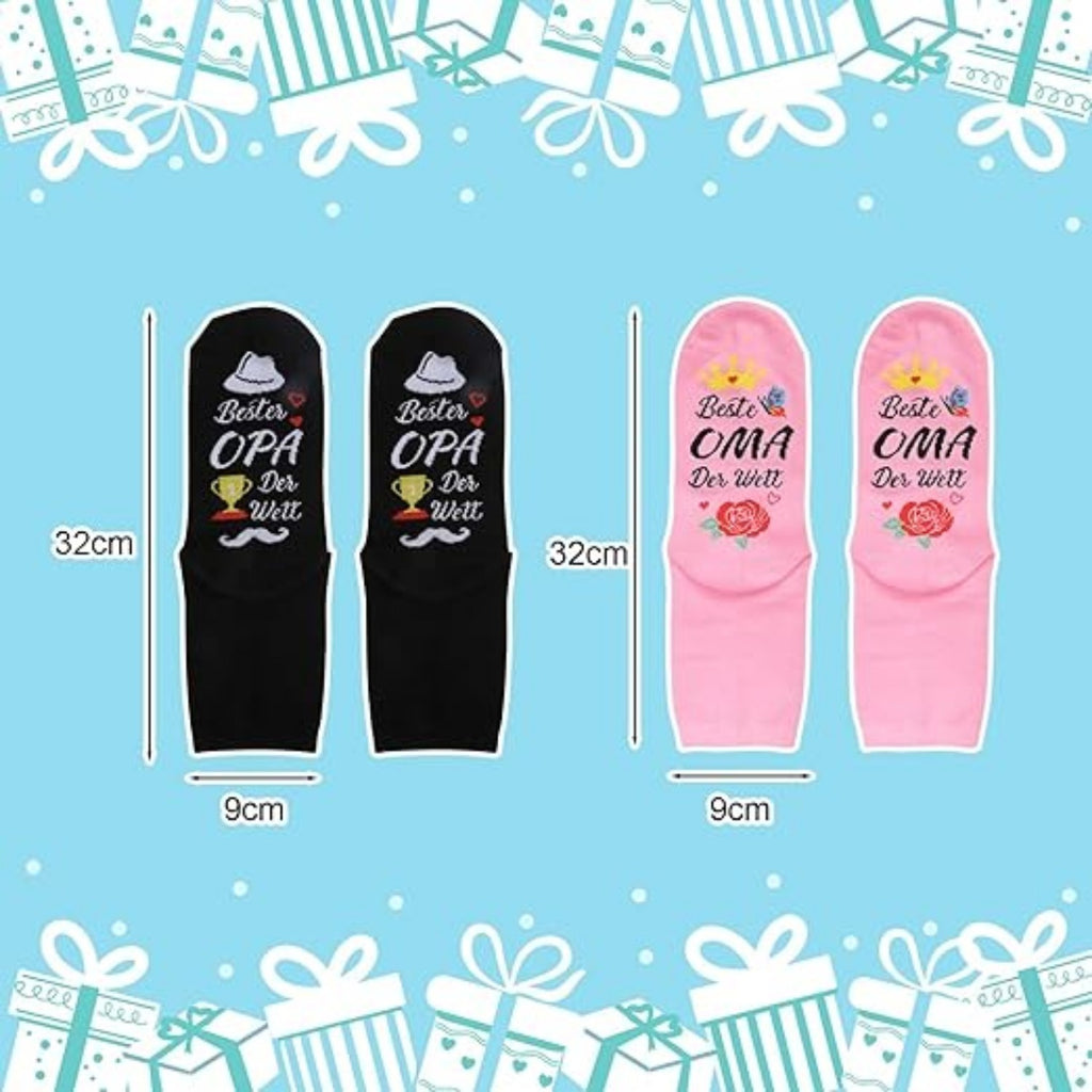2-Pair Grand-mère & chaussons grand-père