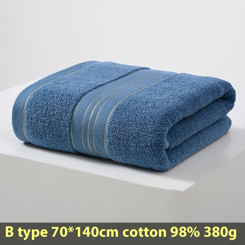 Serviette de coton pur de couleur solide portable