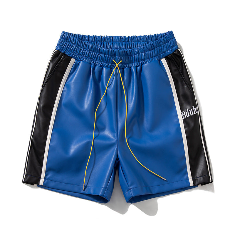 Brodé Lettre Couleur Matching Drawstring Pantalons de plage