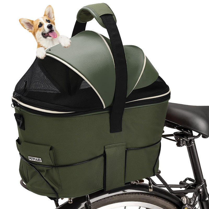 Panier d'animaux pour bicyclettes monté à l'arrière