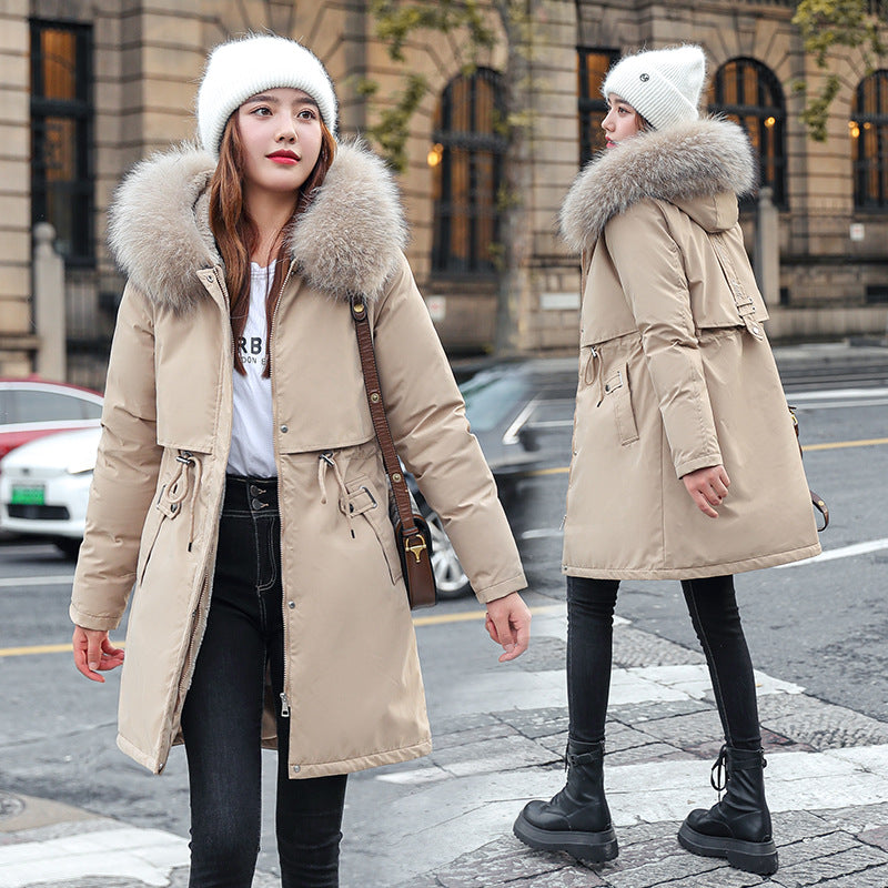Coat d'hiver rembourré de mi-longueur pour femmes