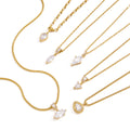 Zircon Collier en acier titane Et résistant à la Fade