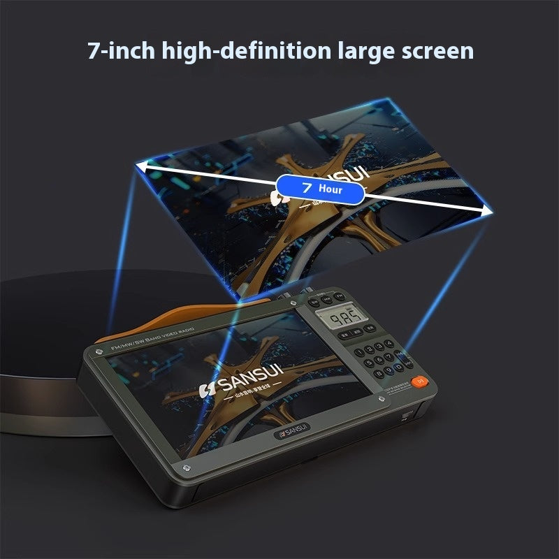 Home Radio pour personnes âgées Full Band Bluetooth Speaker HD Video Player