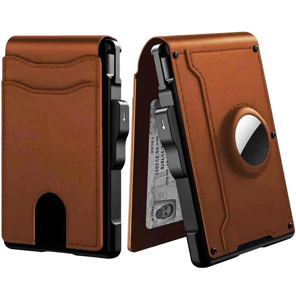 Porte-cartes pour hommes Portefeuille Cartouche en fibre de carbone de grande capacité