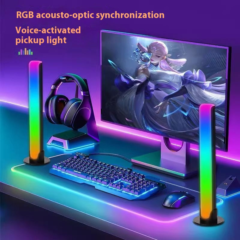 Même écran de musique Rhythm lampe synchrone bureau lumière de contrôle de la voix