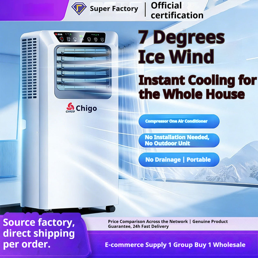 Mini-climatiseur portable double-mode pour la location à domicile