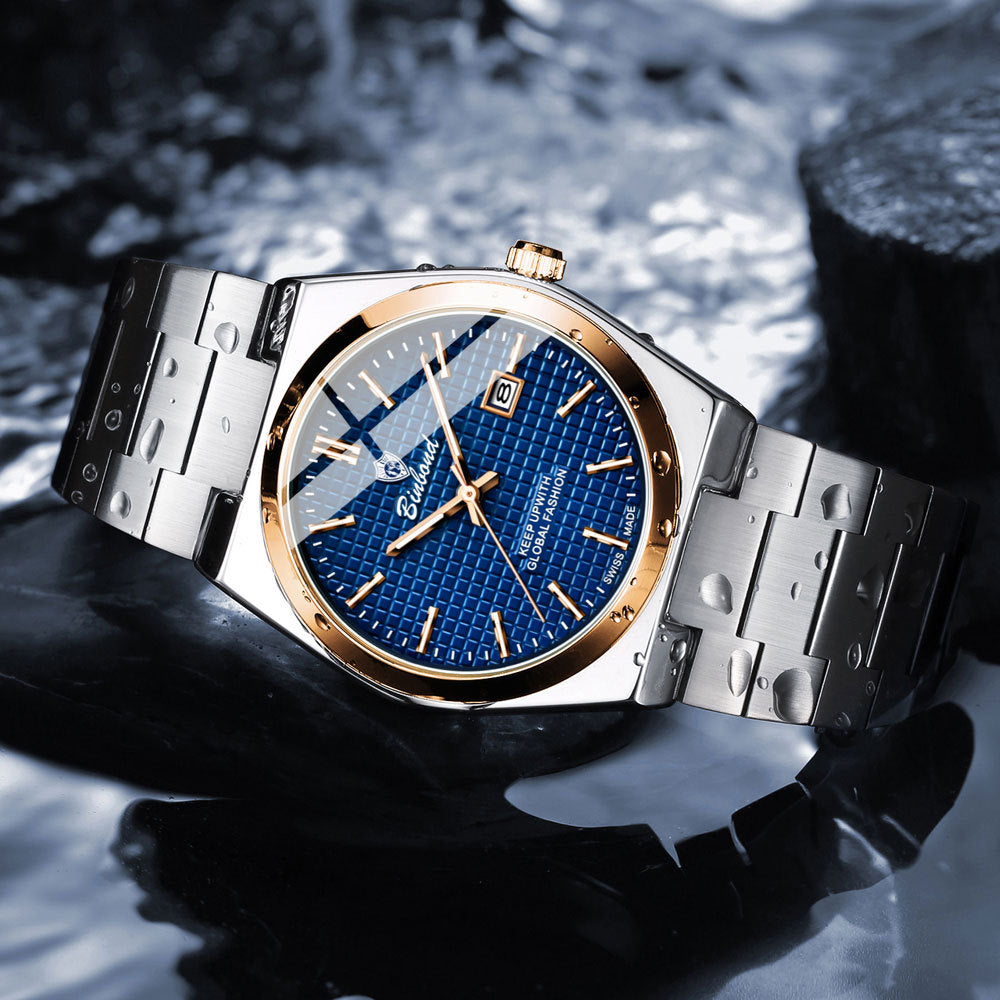 Lumineuse montre de mode tendance imperméable pour hommes