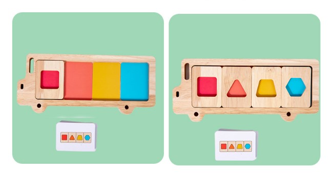 Éducation précoce Géométrie Puzzle tridimensionnel Cognition couleur bébé