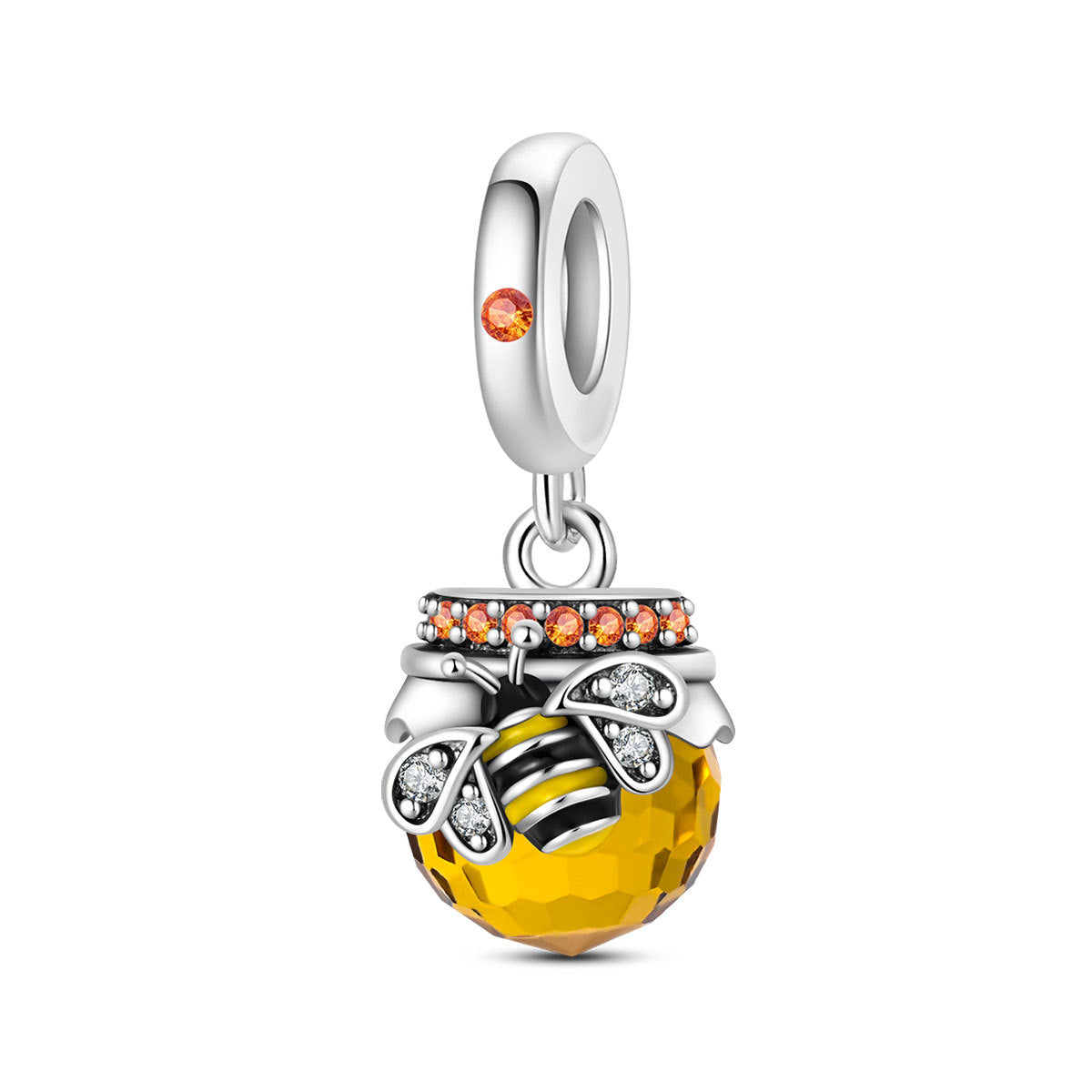 Bracelet de bricolage en cuivre plaqué argent perlé et pendentif
