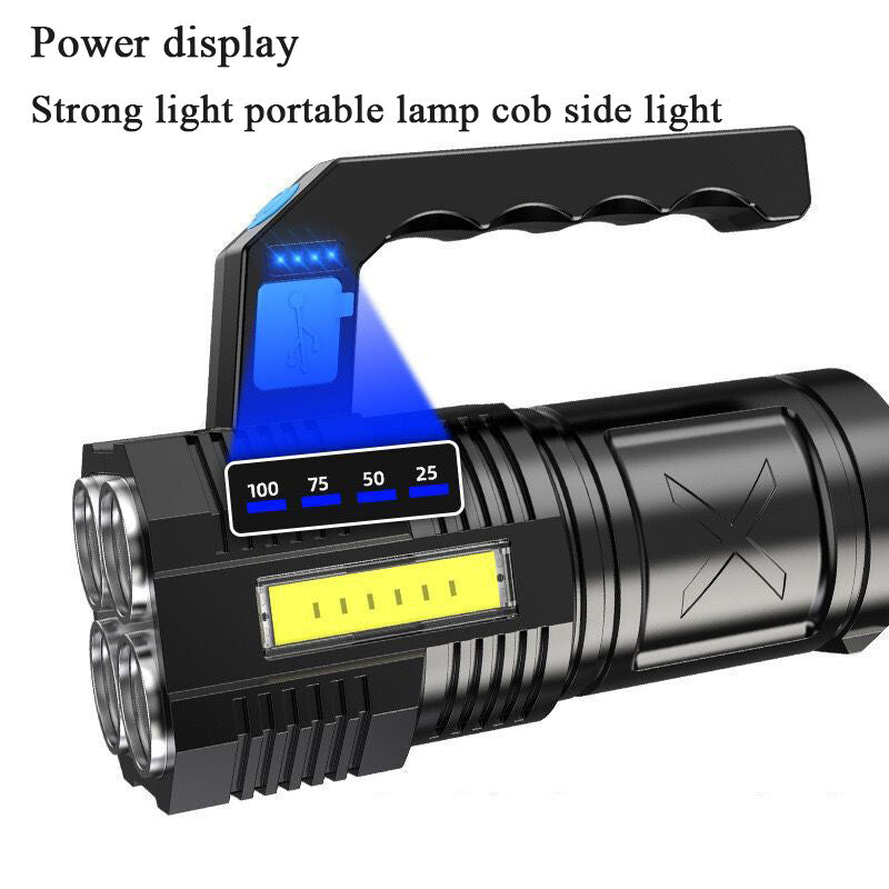 Super Bright 12000000LM LED Spotlight Handheld Camping Searchlight Torch