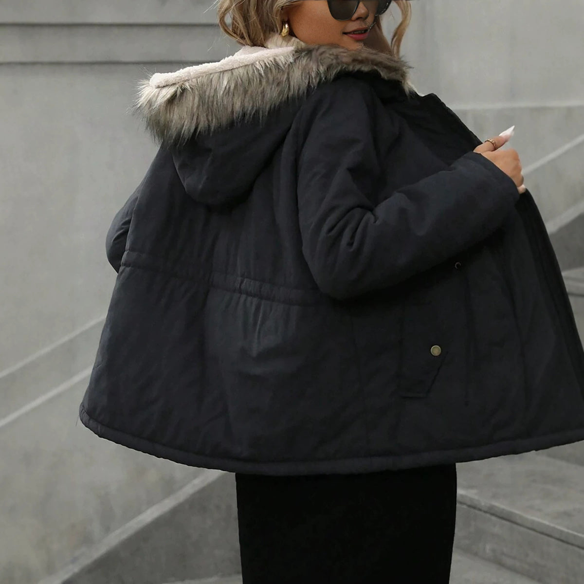 Manteau rembourré en coton pour femmes