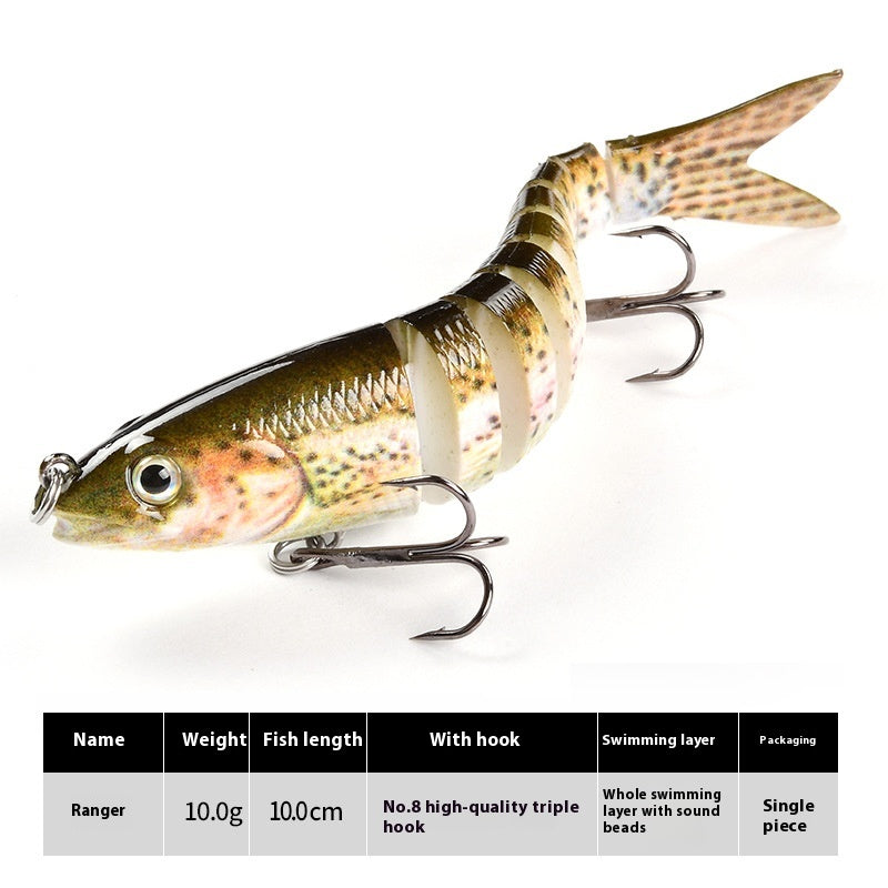 Morceau de lièvre bionique de poissons multisections