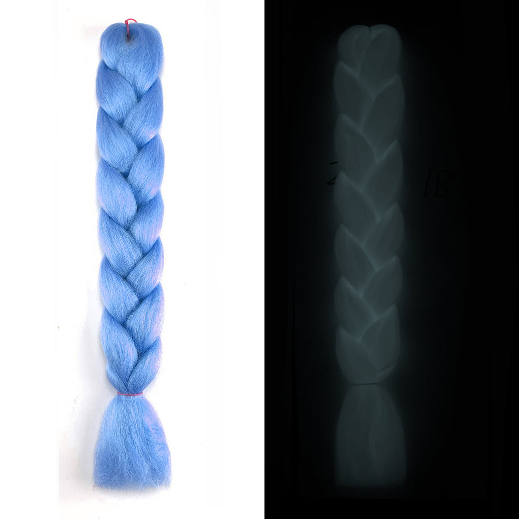 Perruque chimique fluorescente lumineuse Big Braid