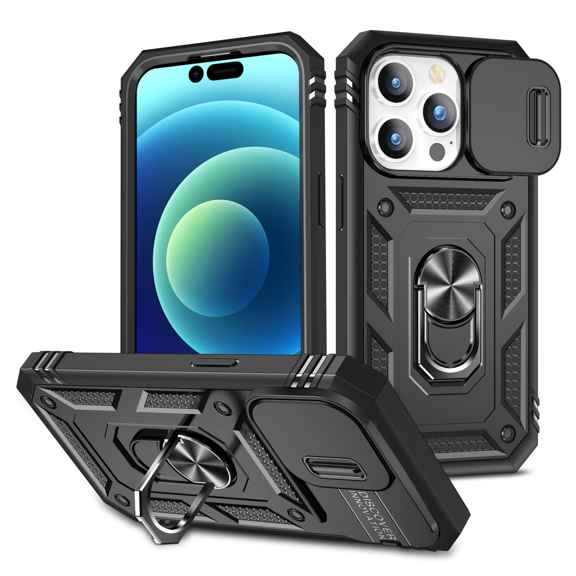 Convient pour le 17 Pro cas de téléphone Max deuxième génération avec une fenêtre coulissante