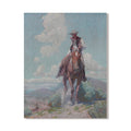 Accueil Mode Vintage Cowboy Portrait huile sur toile affiche