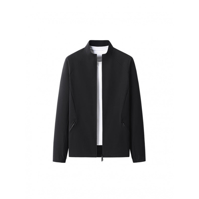 Hommes SpringAutomn Casual Running Stand-Collar Waterproof Et Veste Windproof Outdoor fitn