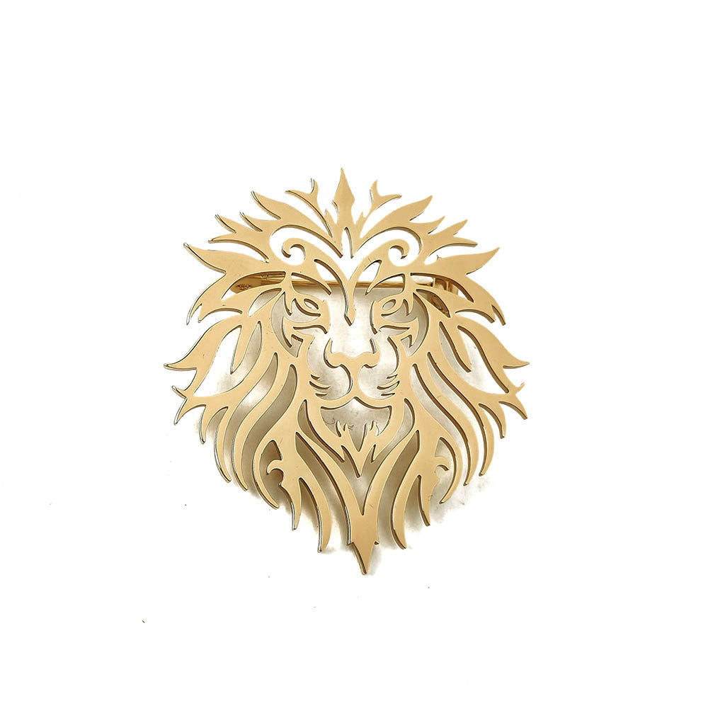 Accessoire Retro Lion-Out Hollowed Lion Brooch