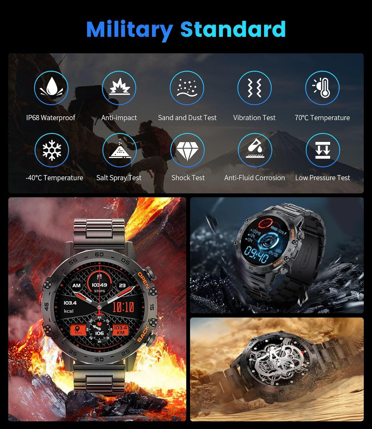 K52 Bluetooth Calling Smart Watch Ultra-long standby