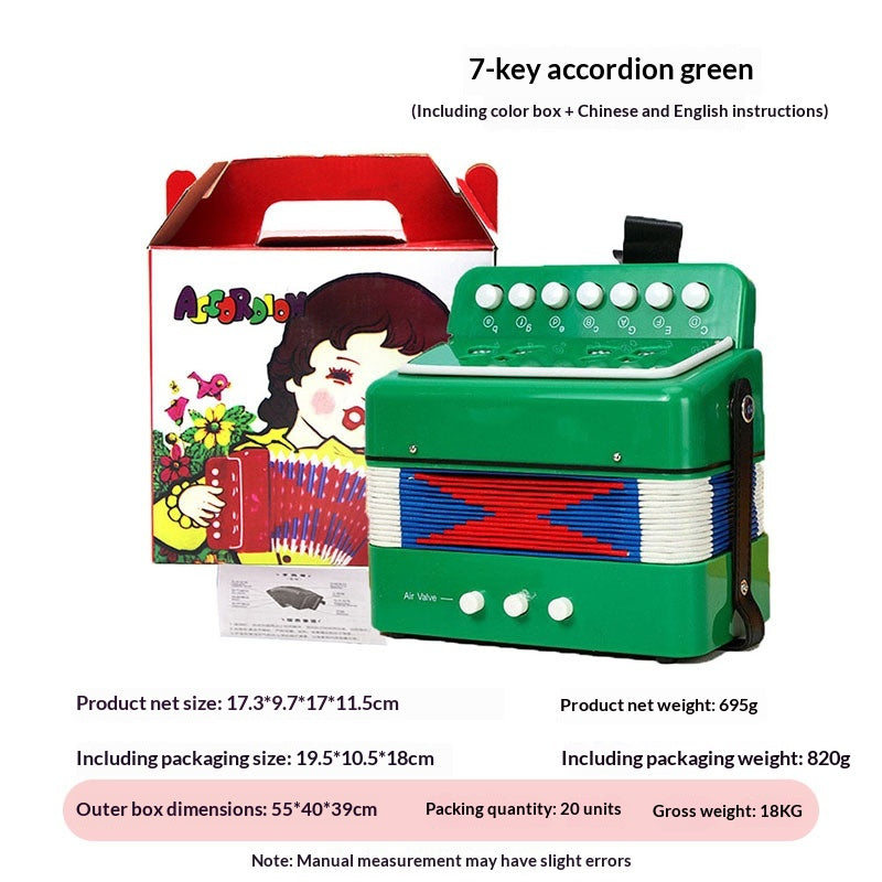 Accordéon de jouets éducatifs portatifs pour enfants