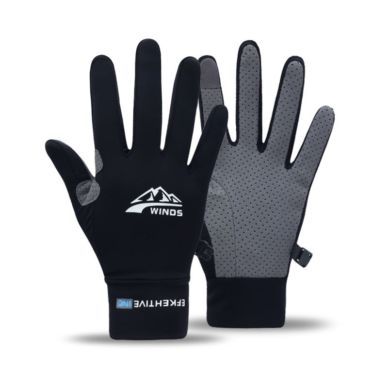 Gants de vélo de fitness à moitié doigt tactile écran respirant écran solaire Gants pour hommes et Wo