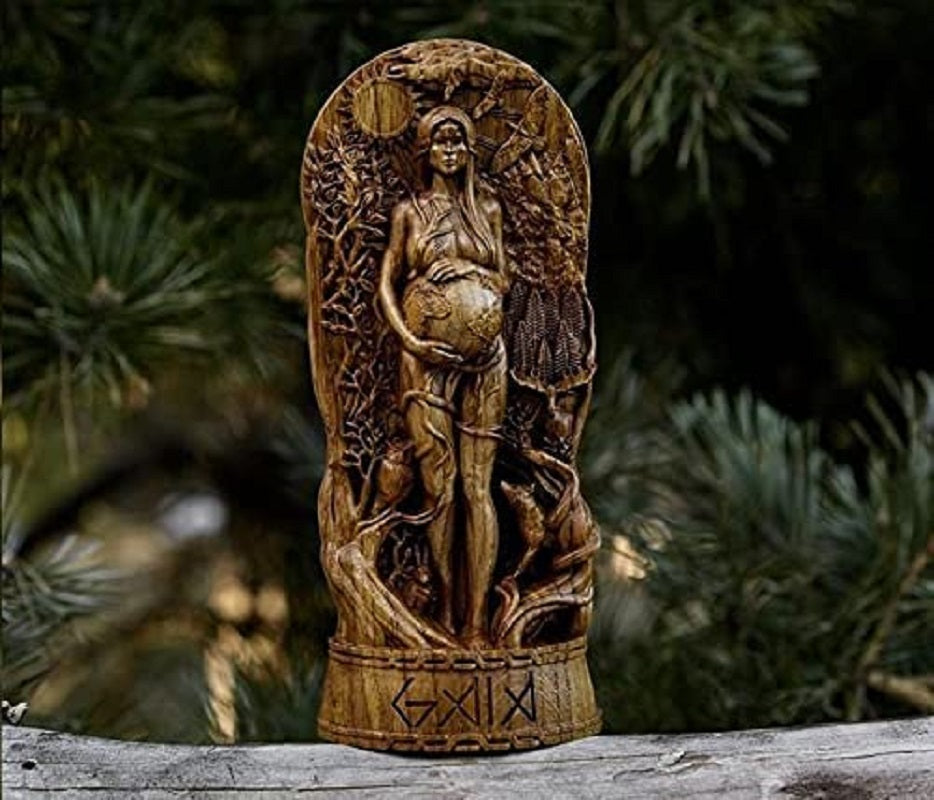 Greek Resin Goddess Statue Pagan Altar Garden Sculpture