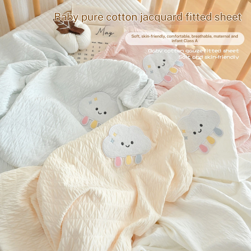Pure feuille de coton pour bébé et housse de matelas épais