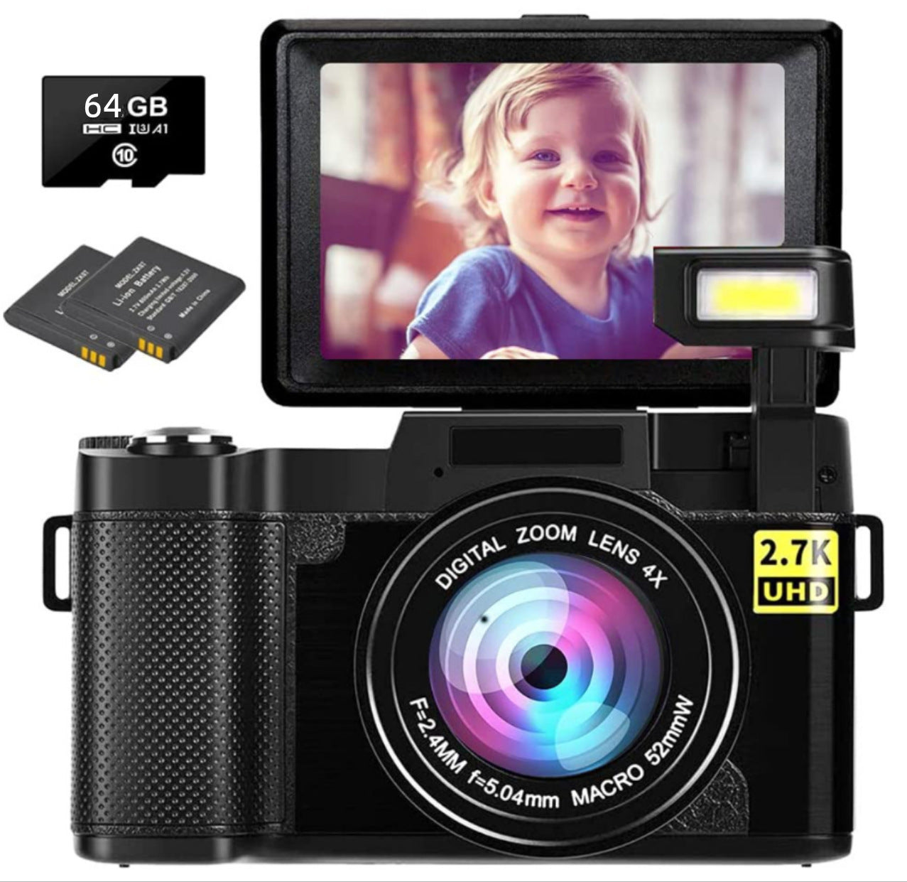 HD 27K avec caméra numérique HD Flip écran R2S