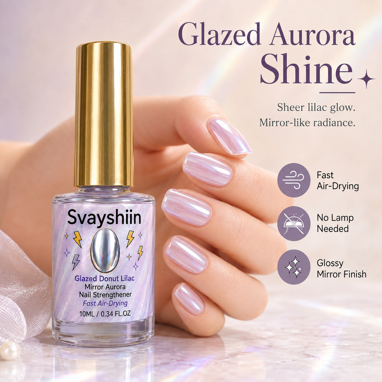 Renforceur d'ongles à sensation naturelle