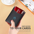 Carbon-fibre Flip-top Money Clip Double-plié style court